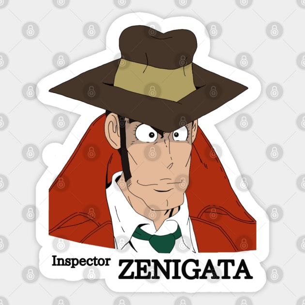 Inspector Zenigata Sticker by Beck’s Randoms